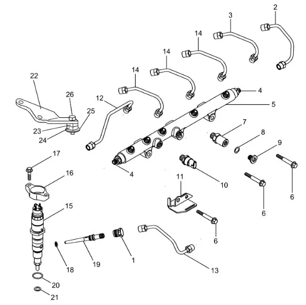 87727942 - Датчик давл. рампы топл. ДВС Cummins T8/Mg.